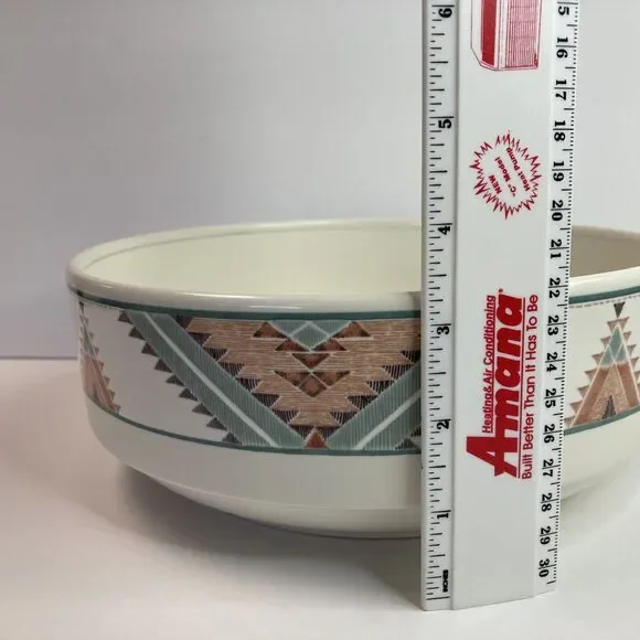 Mikasa Santa Fe Serving Bowl 9 3/8 inch diameter Intaglio CAC24 Stoneware - Picture 7 of 10